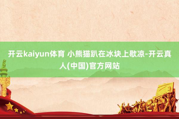 开云kaiyun体育 小熊猫趴在冰块上歇凉-开云真人(中国)官方网站